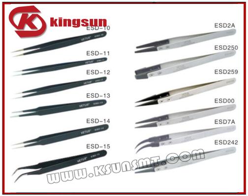  KSUN ESD series stainless steel tweezers